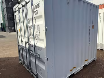 Shipping container 10FT 8.6 WHITE RAL9010 front