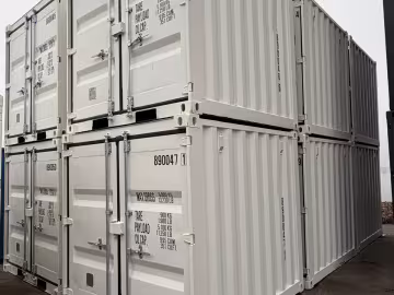 Shipping container 8FT White RAL9010