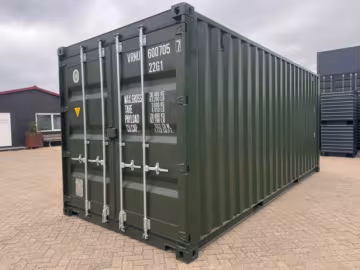 shipping container 20ft 8.6 Green front side